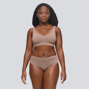 Women's SmoothFit Bikini Brief - Ash Brown - Bamboo Underwear