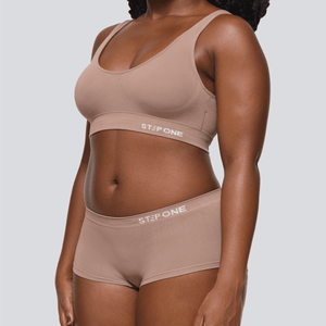 Women's SmoothFit Boyleg - Ash Brown - Bamboo Underwear