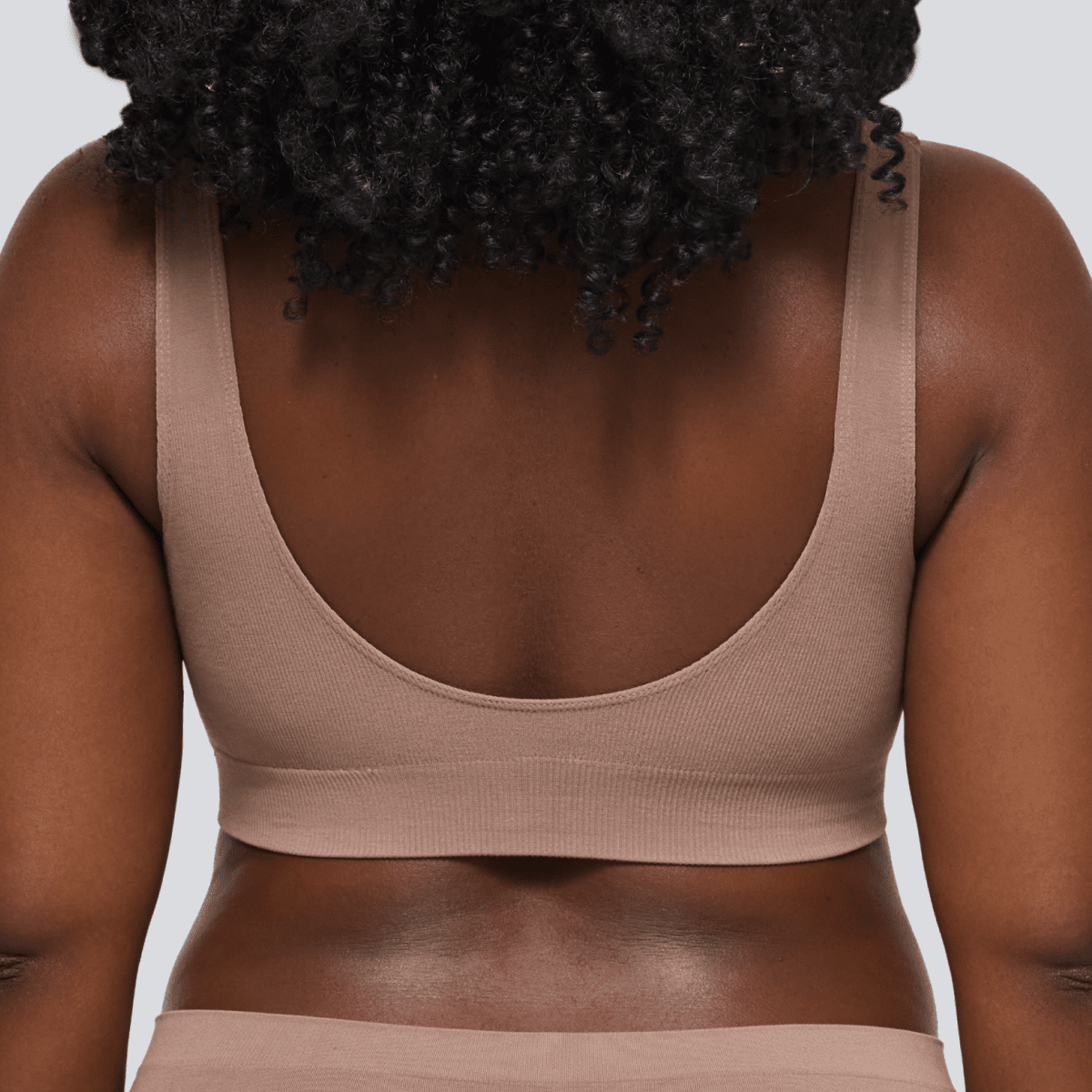 Women's SmoothFit Padded Bra - Ash Brown - Bamboo Underwear
