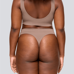 Women's SmoothFit Thong - Ash Brown - Bamboo Underwear
