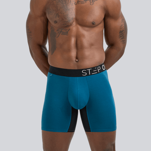 Boxer Brief - Lyons Blue - Bamboo Underwear