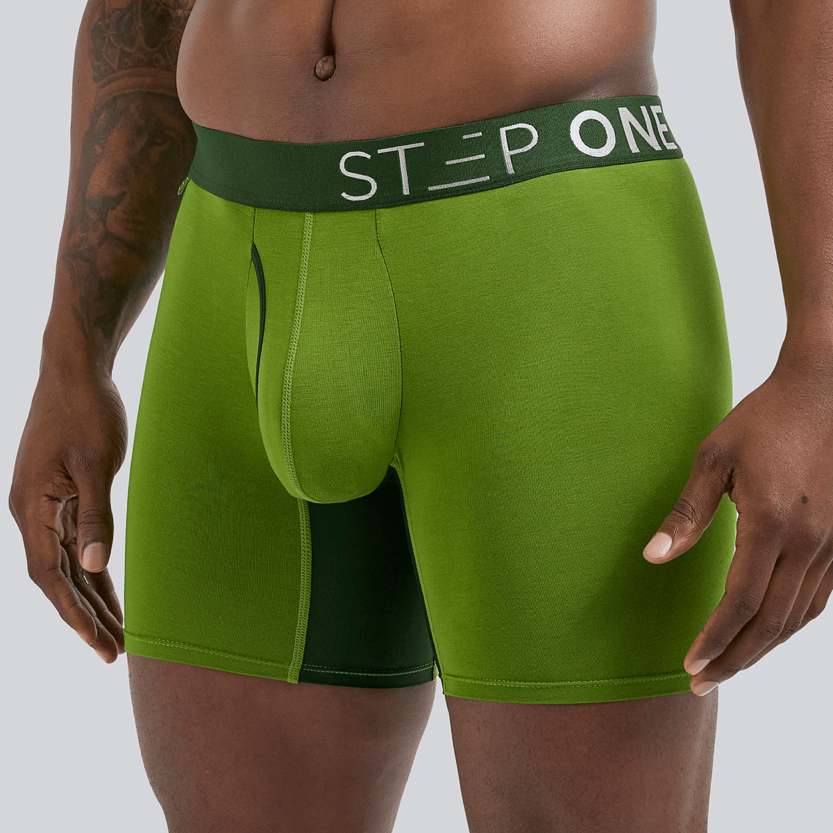 Boxer Brief Fly - Salted Lime - Bamboo Underwear