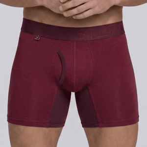 Boxer Brief Fly - Maroon - Bamboo Underwear