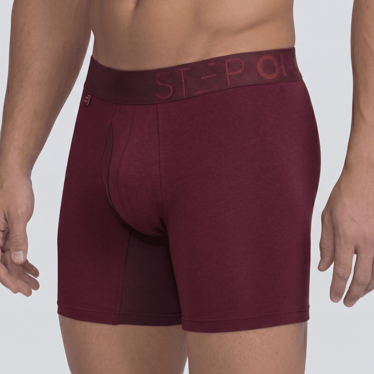 Boxer Brief Fly - Maroon - Bamboo Underwear