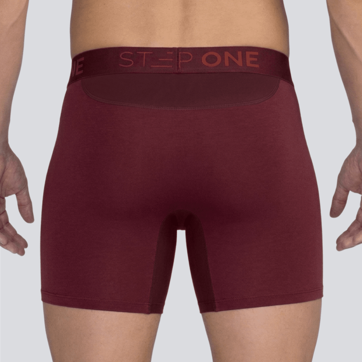 Boxer Brief Fly - Maroon - Bamboo Underwear