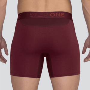 Boxer Brief Fly - Maroon - Bamboo Underwear