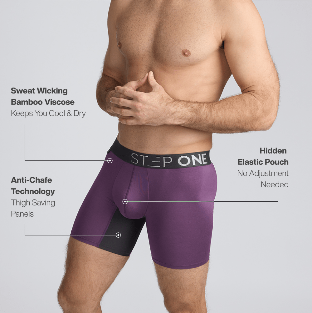 Boxer Brief - Juicy Plums - Bamboo Underwear