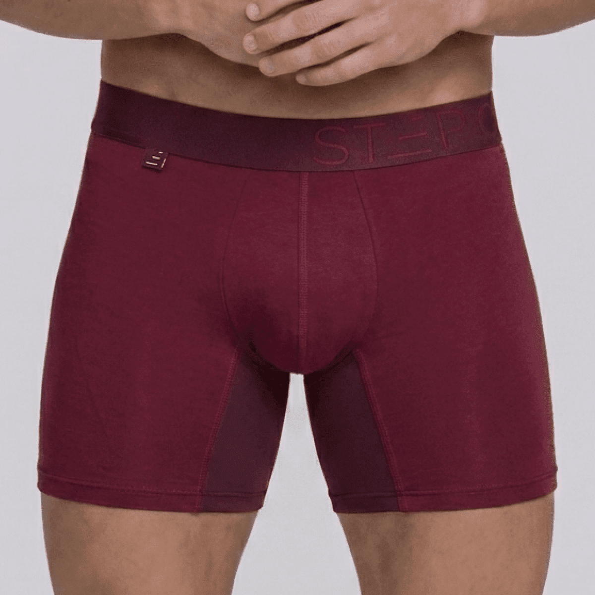 Boxer Brief - Burgundy - Bamboo Underwear