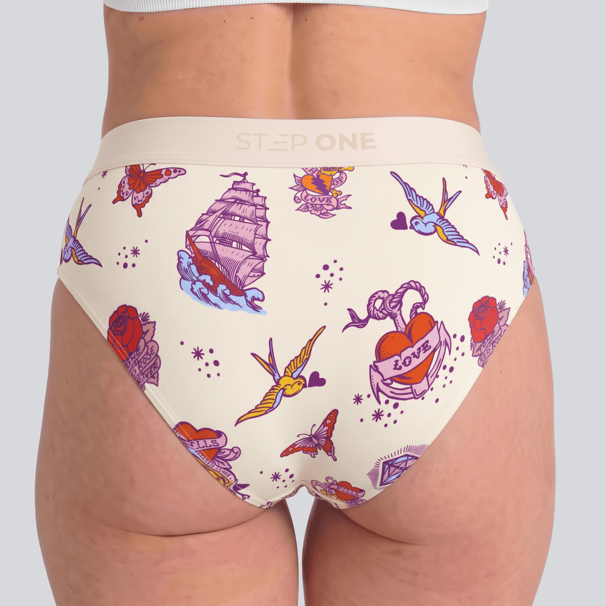 Women's Bikini Brief - My Love is the Sea - Bamboo Underwear