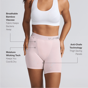 Women's Body Shorts - Blush - Bamboo Underwear