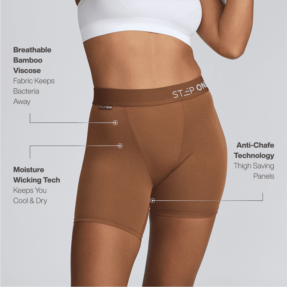 Women's Body Shorts - Mahogany - Bamboo Underwear