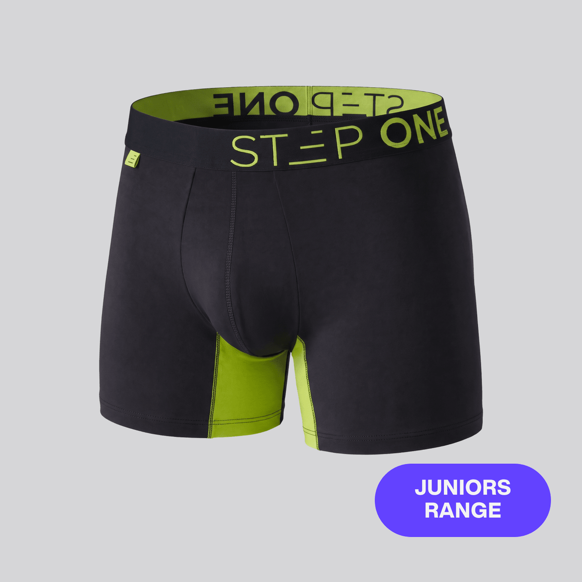 Junior Trunk - Black & Yellow - Bamboo Underwear