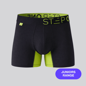 Junior Trunk - Black & Yellow - Bamboo Underwear