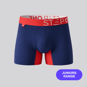 Junior Trunk - Blue & Red - Bamboo Underwear