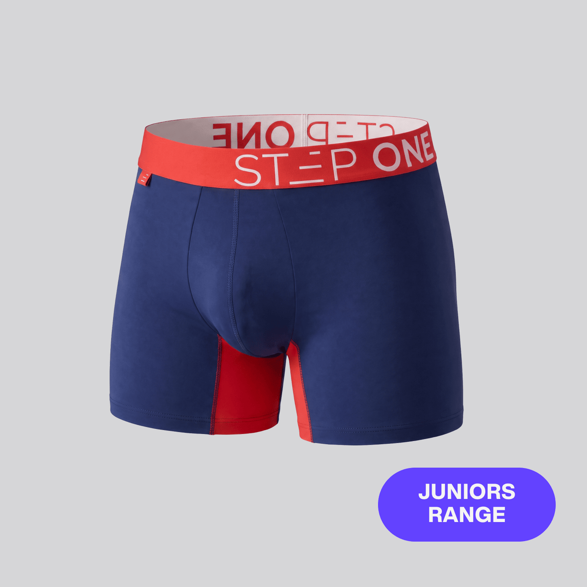 Junior Trunk - Blue & Red - Bamboo Underwear