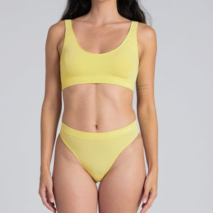 Women's SmoothFit Thong - Capri Yellow - Bamboo Underwear