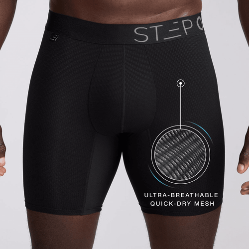 Cloud Mesh Boxer Brief - Black