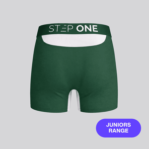 Junior Trunk - Green & White - Bamboo Underwear
