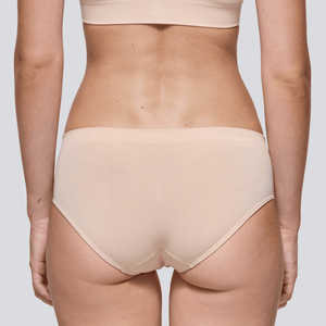 Women's SmoothFit Bikini - Light Beige - Bamboo Underwear - Model:Emily