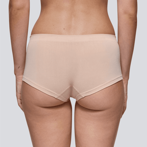 Women's SmoothFit Boyleg - Light Beige - Bamboo Underwear - Model:Emily
