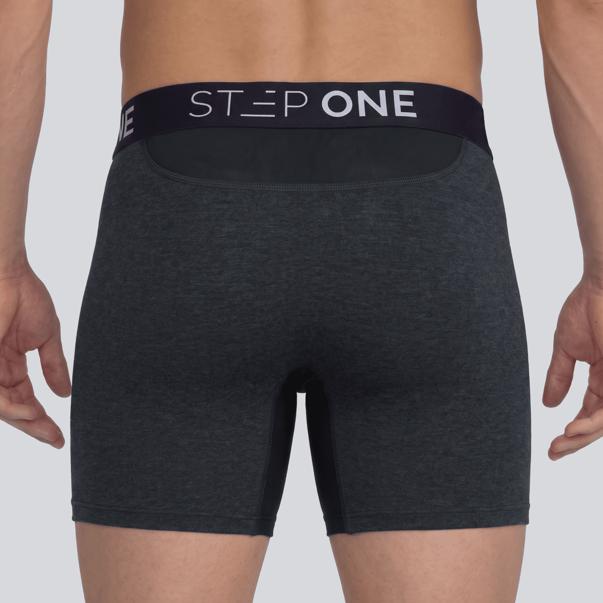 Boxer Brief - Stonewash Grey - Bamboo Underwear