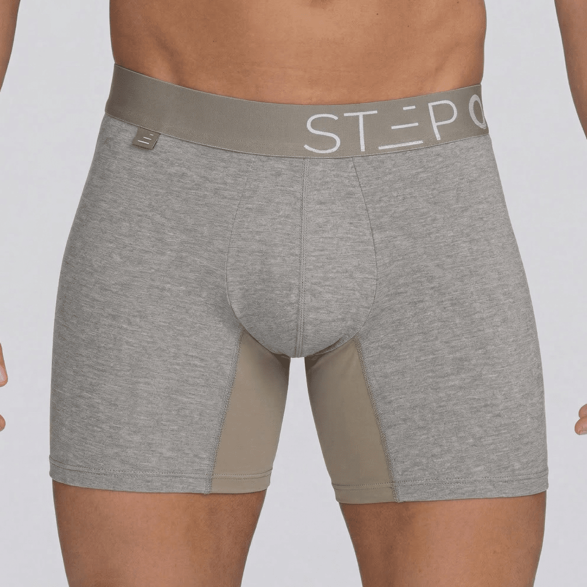 Boxer Brief - Melange Light Grey - Bamboo Underwear