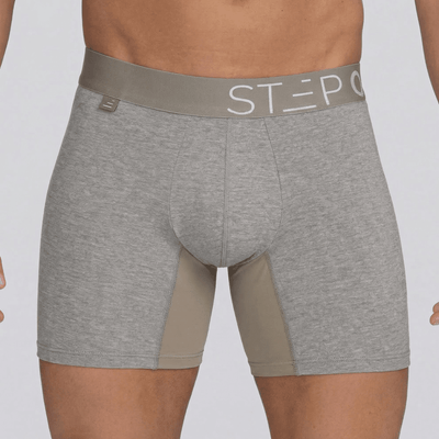 Boxer Brief - Melange Light Grey - Bamboo Underwear
