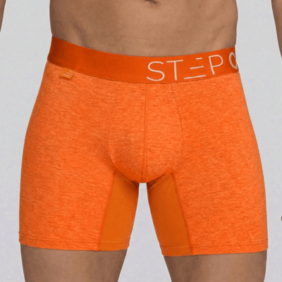 Boxer Brief - Melange Orange - Bamboo Underwear