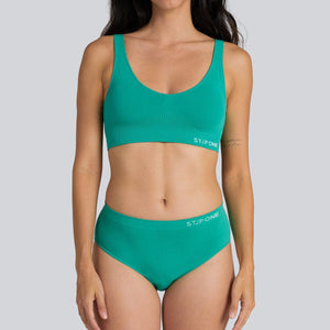 Women's SmoothFit Bikini Brief - Mint Leaf - Bamboo Underwear