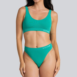 Women's SmoothFit Padded Bra - Mint Leaf - Bamboo Underwear