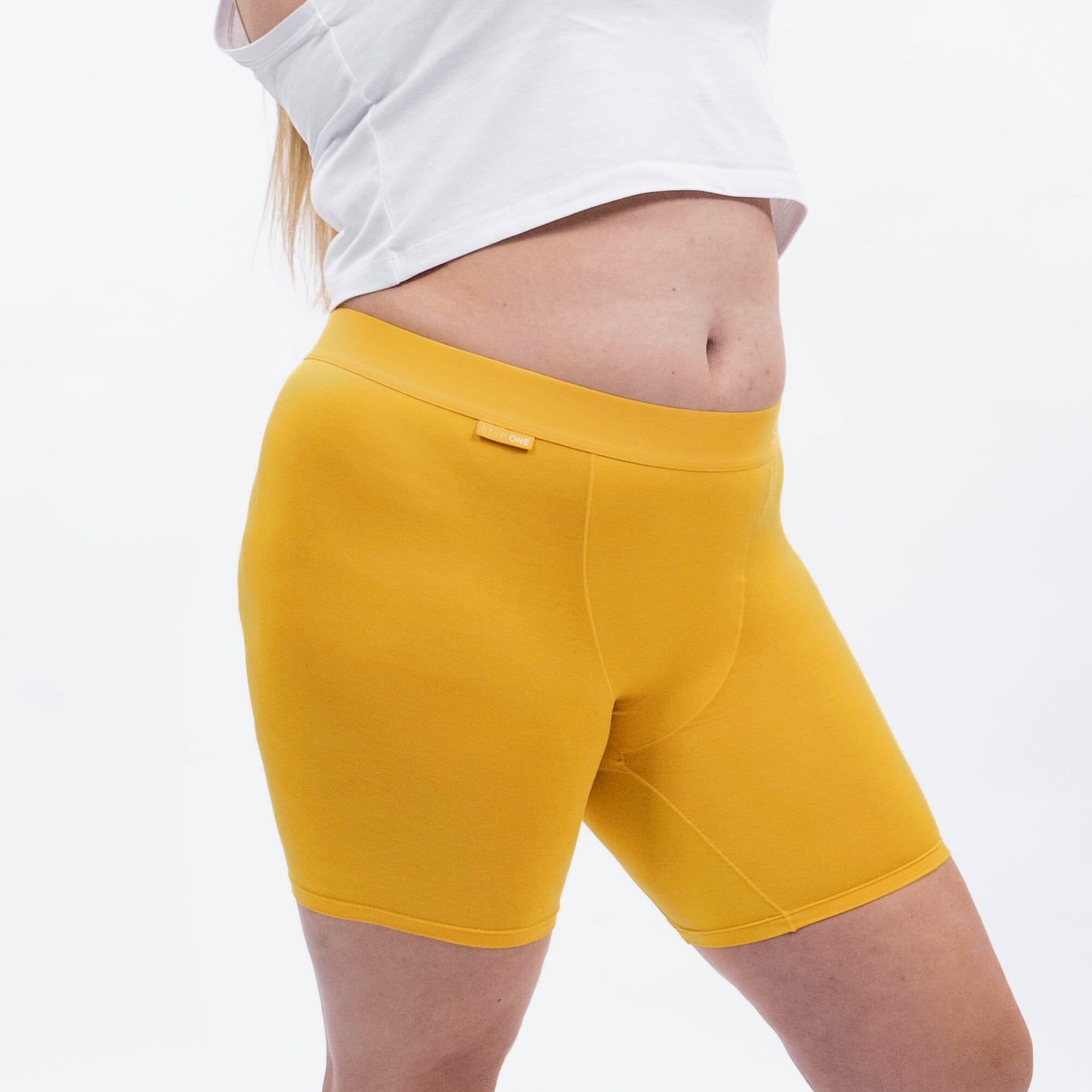 Women's Boxer Brief - Cheeky Cheddars - Model - #size_XL