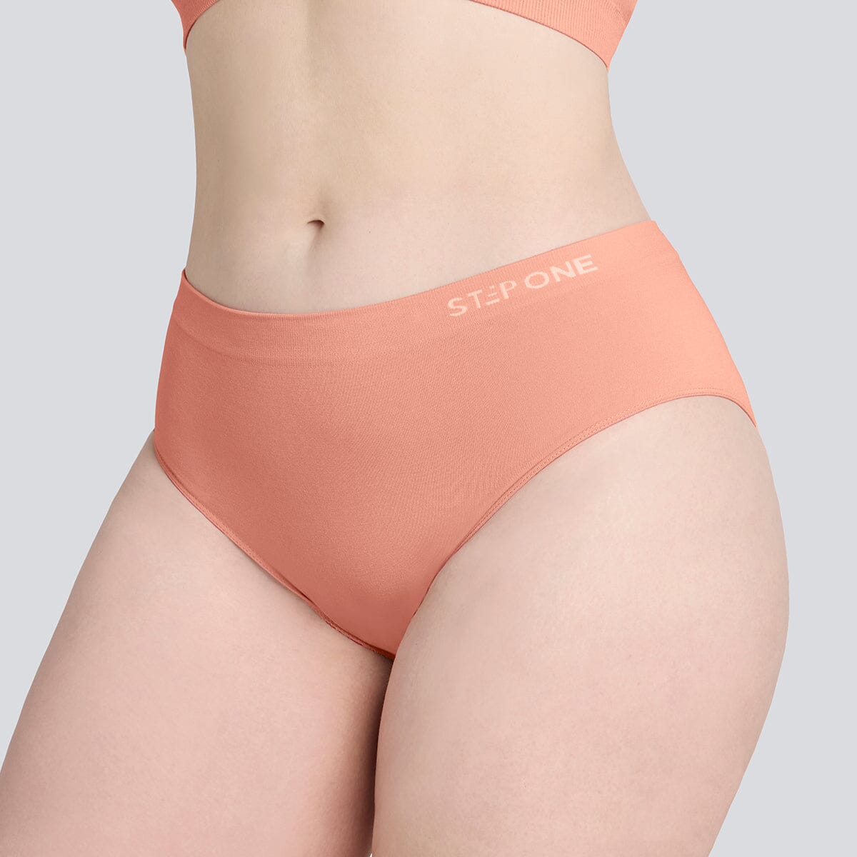 Women's SmoothFit Bikini Brief - Peaches & Cream - Bamboo Underwear - Model:Eloise