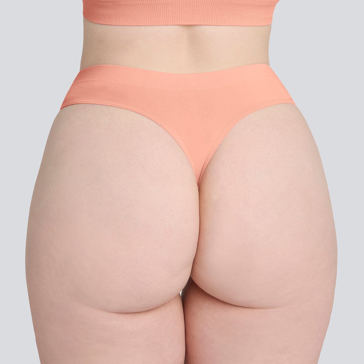 Women's SmoothFit Thong - Peaches & Cream - Bamboo Underwear - Model:Eloise