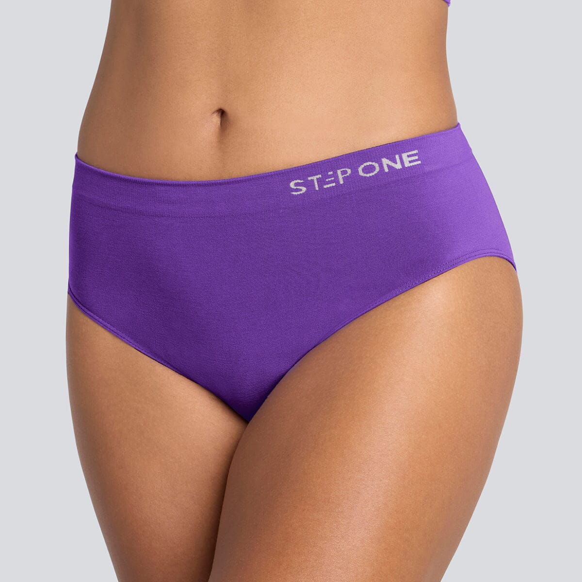 Women's SmoothFit Bikini Brief - Purple Haze - Bamboo Underwear - Model:Yolanda