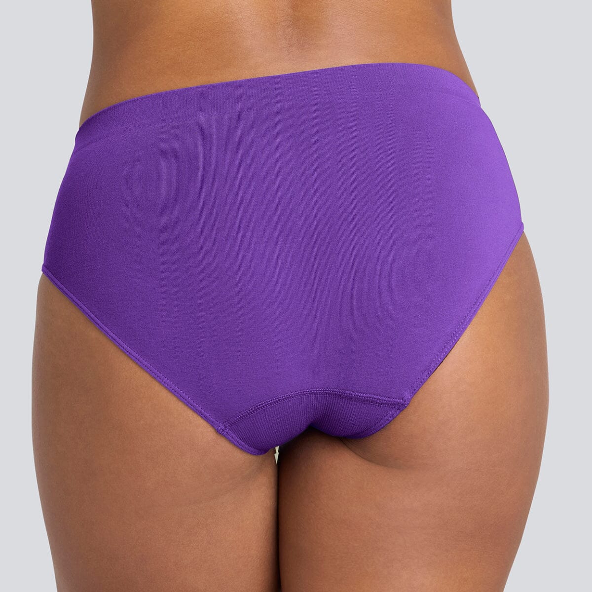 Women's SmoothFit Bikini Brief - Purple Haze - Bamboo Underwear - Model:Yolanda