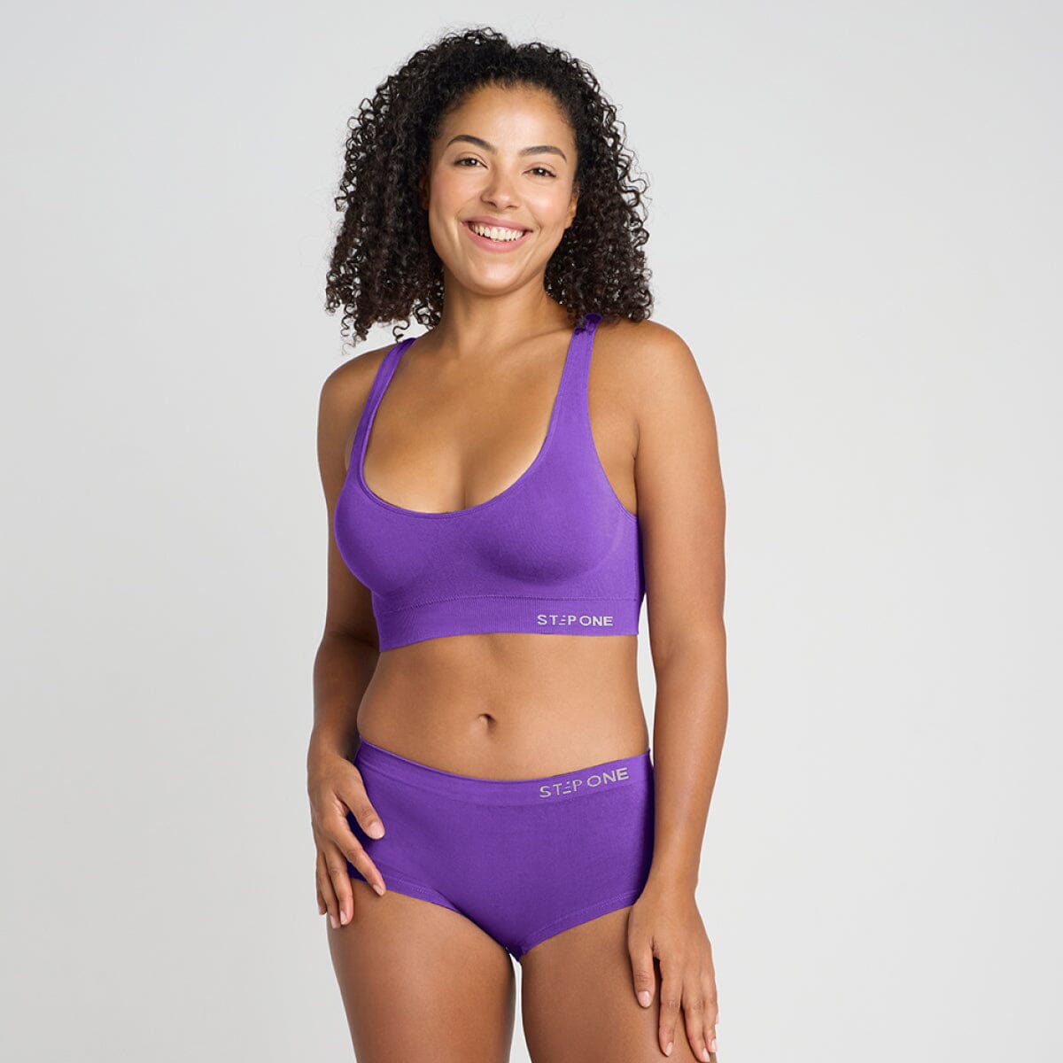 Women's SmoothFit Boyleg - Purple Haze - Bamboo Underwear - Model:Yolanda