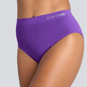 Women's SmoothFit Full Brief - Purple Haze - Bamboo Underwear - Model:Yolanda