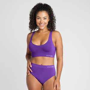 Women's SmoothFit Full Brief - Purple Haze - Bamboo Underwear - Model:Yolanda