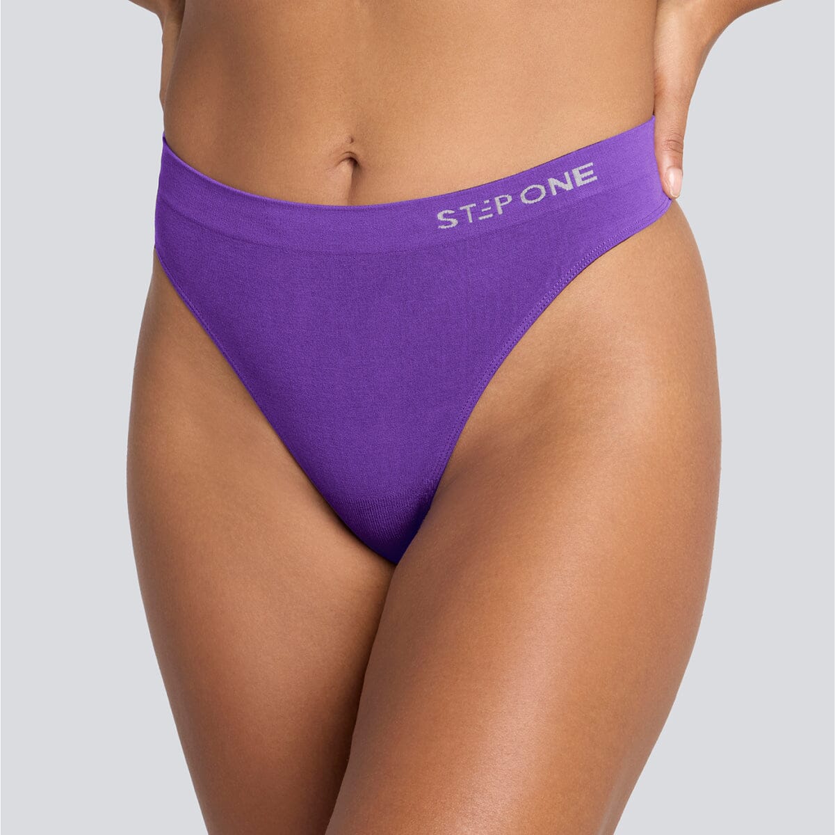 Women's SmoothFit Thong - Purple Haze - Bamboo Underwear - Model:Yolanda