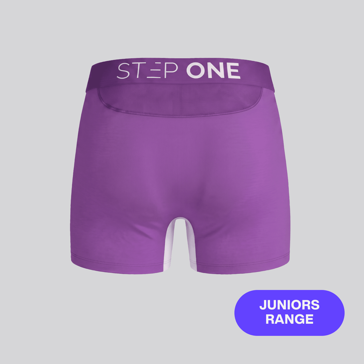 Junior Trunk - Purple & White - Bamboo Underwear