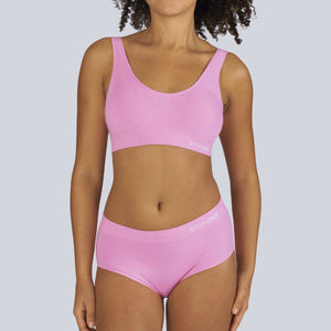 Women's SmoothFit Padded Bra - Prism Pink - Bamboo Underwear