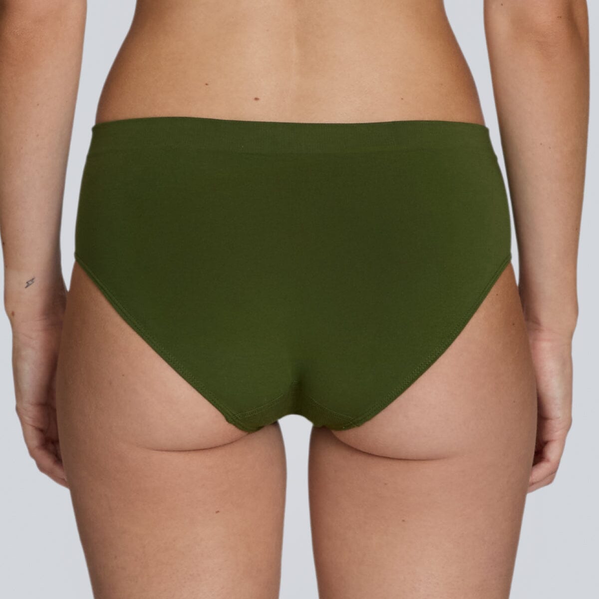 Women's SmoothFit Bikini Brief - Olive Green - Bamboo Underwear