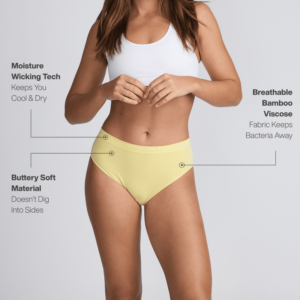 Women's SmoothFit Bikini Brief - Lemonade - Bamboo Underwear