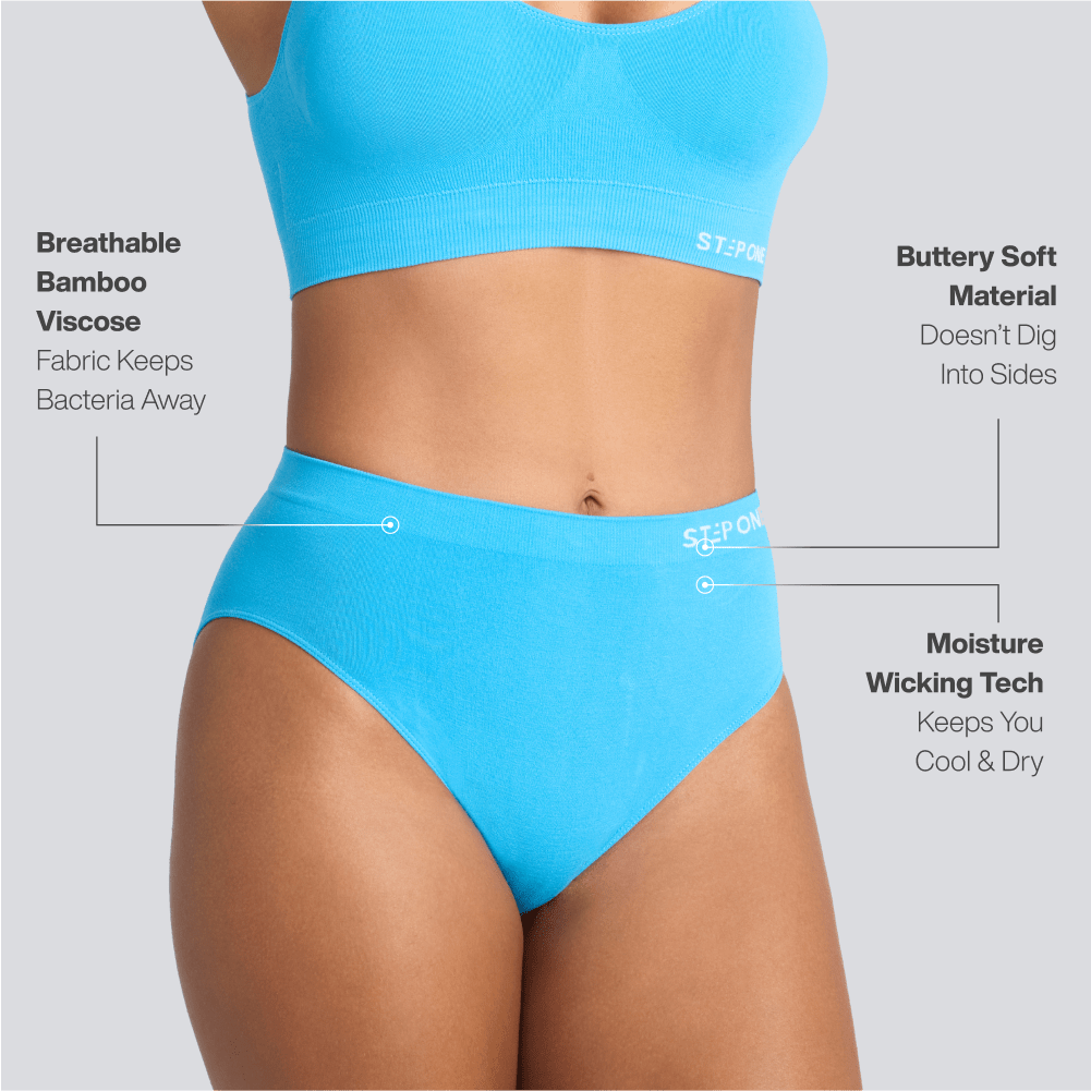 Women's SmoothFit Full Brief - Blue Wave - Bamboo Underwear