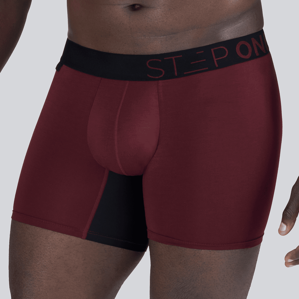 Trunk - Burgundy & Black - Bamboo Underwear