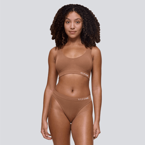 Women's SmoothFit Thong - Tan - Bamboo Underwear