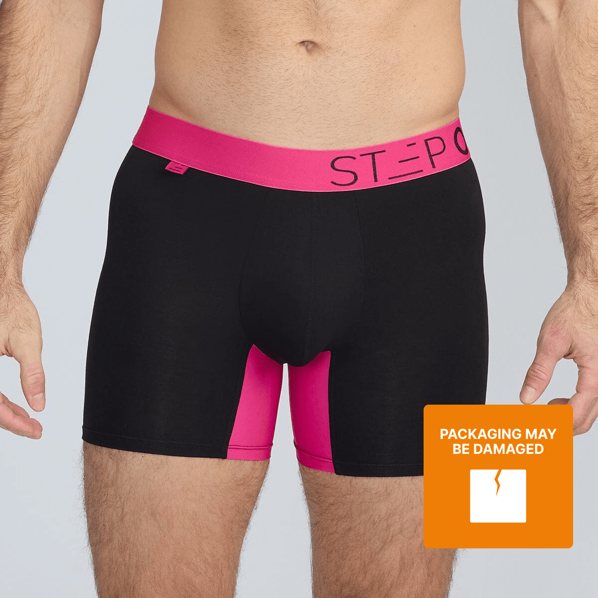 Trunk - Black & Pink - Bamboo Underwear