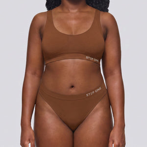 Women's SmoothFit Thong - Toffee - Bamboo Underwear