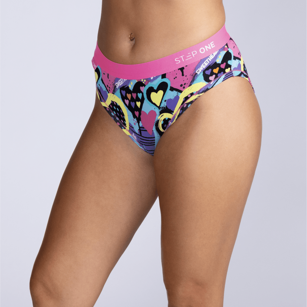 Women's Bikini Brief - Retro Romance - Bamboo Underwear