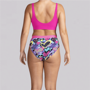 Women's Bikini Brief - Retro Romance - Bamboo Underwear